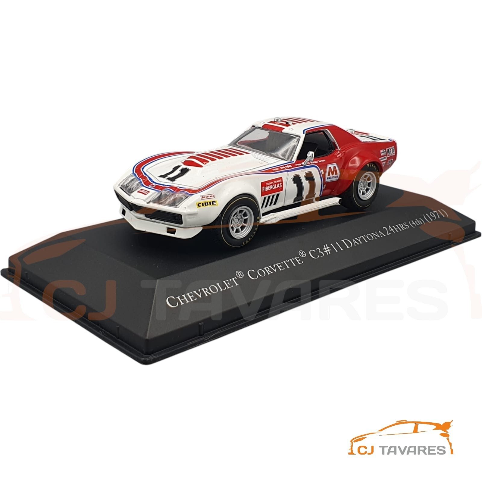 57-2122.jpg ALTAYA CHEVROLET CORVETTE C3 #11 DAYTONA 24H 1971 1/43 - Image 1