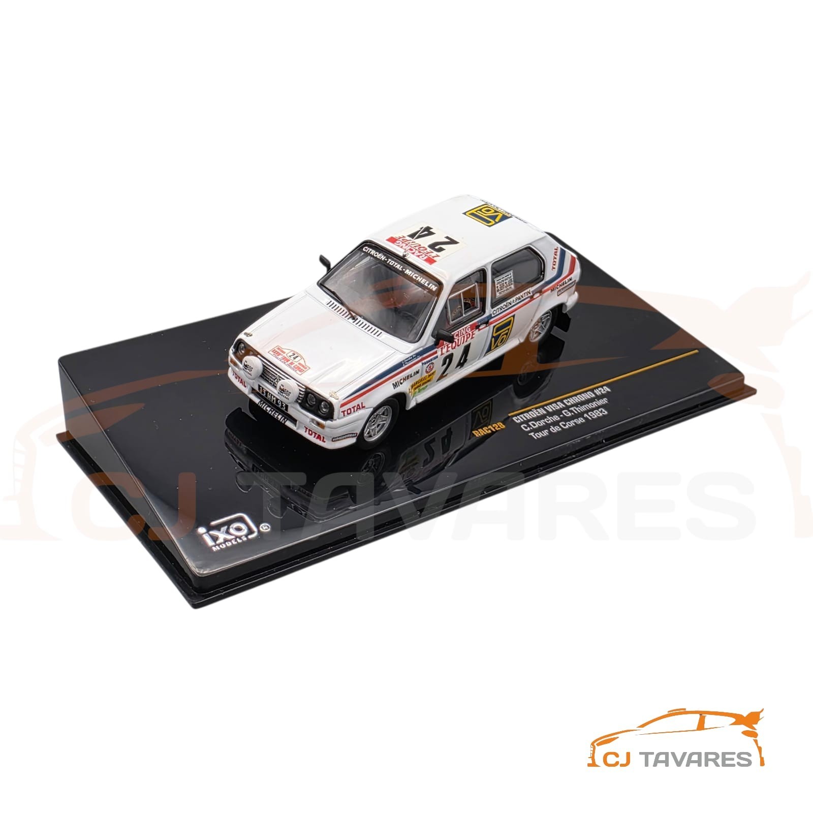57-2216.jpg IXO RAC128 CITROEN VISA CHRONO #24 C DORCHE RALLY TOUR DE CORSE 1983 1/43 - Image 1