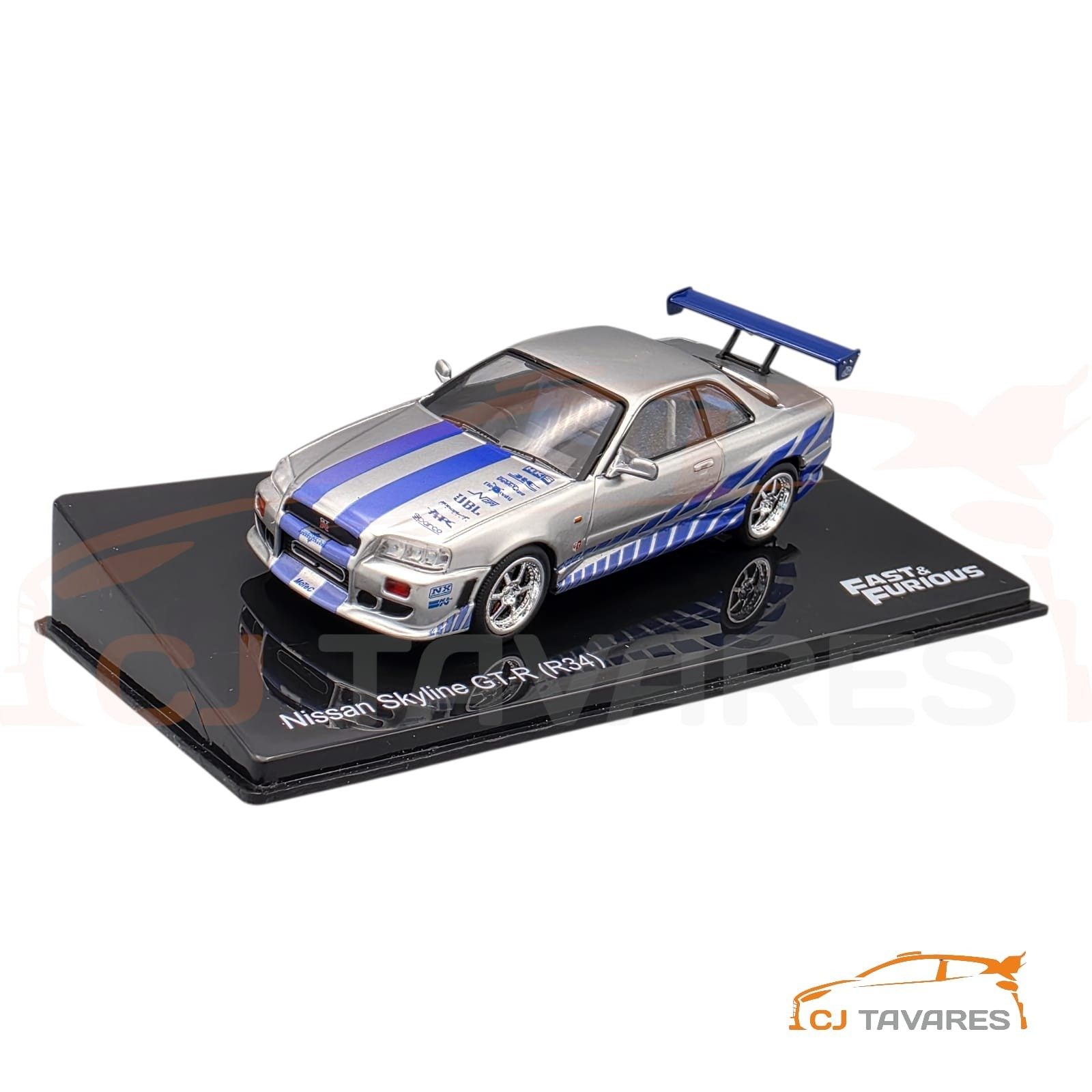 57-2834.jpg ALTAYA NISSAN SKYLINE GT-R (R34) FAST&FURIOUS 1/43 - Image 1