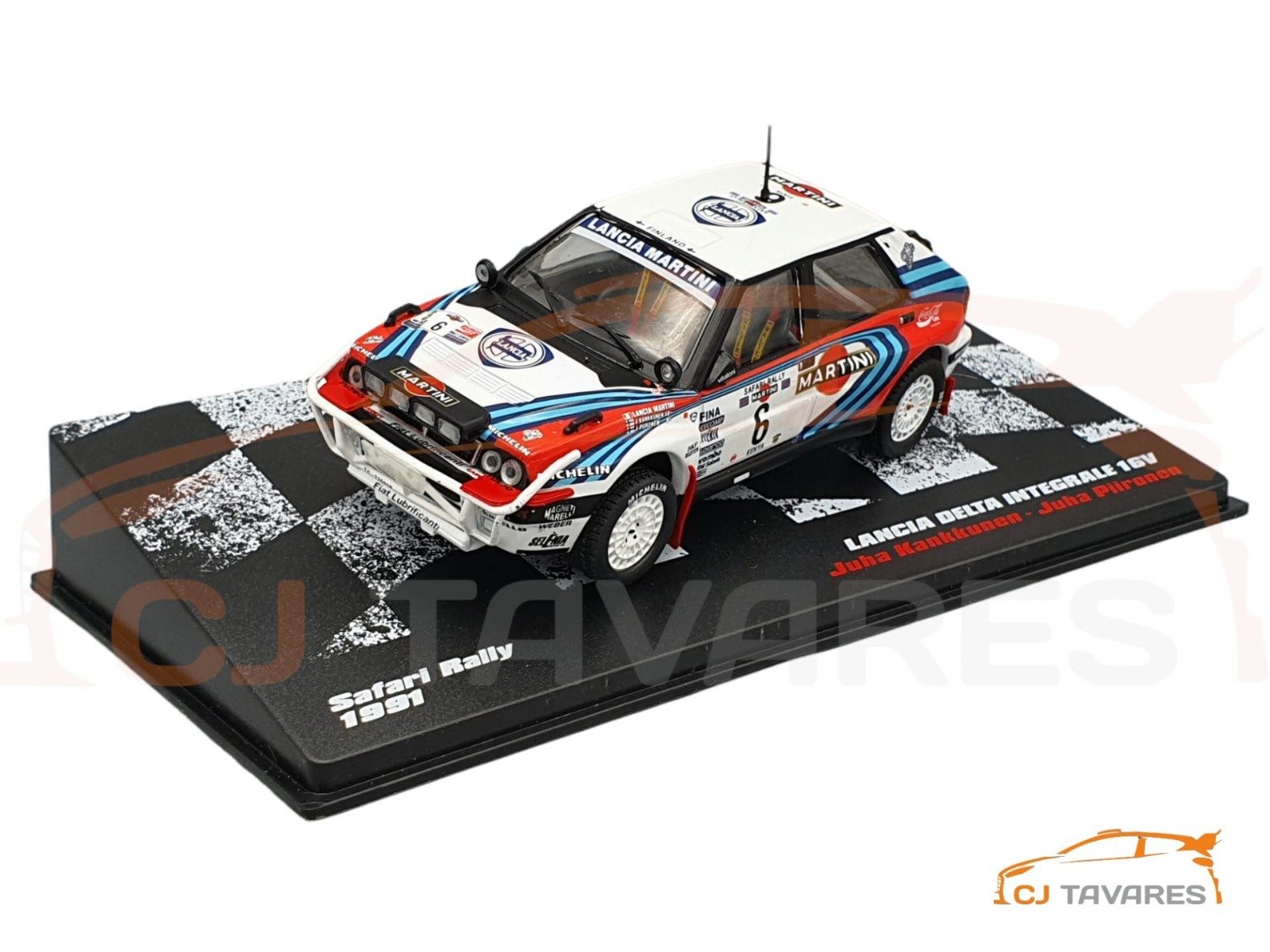 57-4212.jpg ALTAYA LANCIA DELTA INTEGRALE 16V #6 J KANKKUNEN - J PIIRONEN RALLY SAFARI 1/43 - Image 1