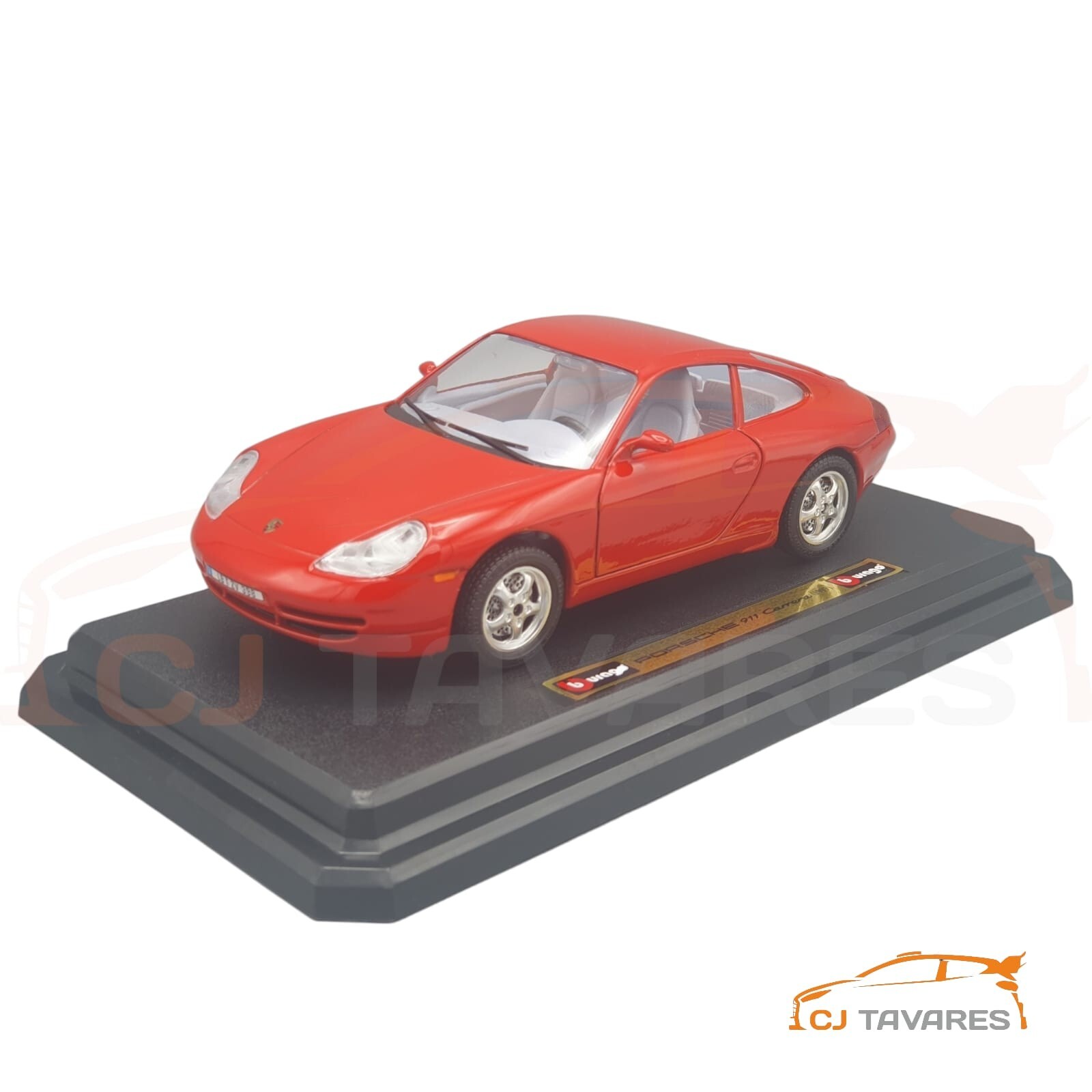 57-5884.jpg BURAGO PORSCHE CARRERA 911 1997 1/24 - Image 1