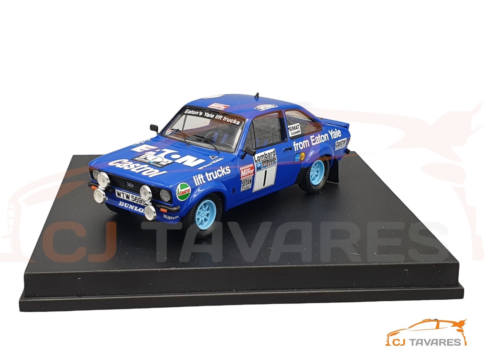 57-6578.jpg TROFEU FORD ESCORT RS2000 MK2 #1 MIKKOLA WINNER RALLY RAC 1979 1/43 - Image 1