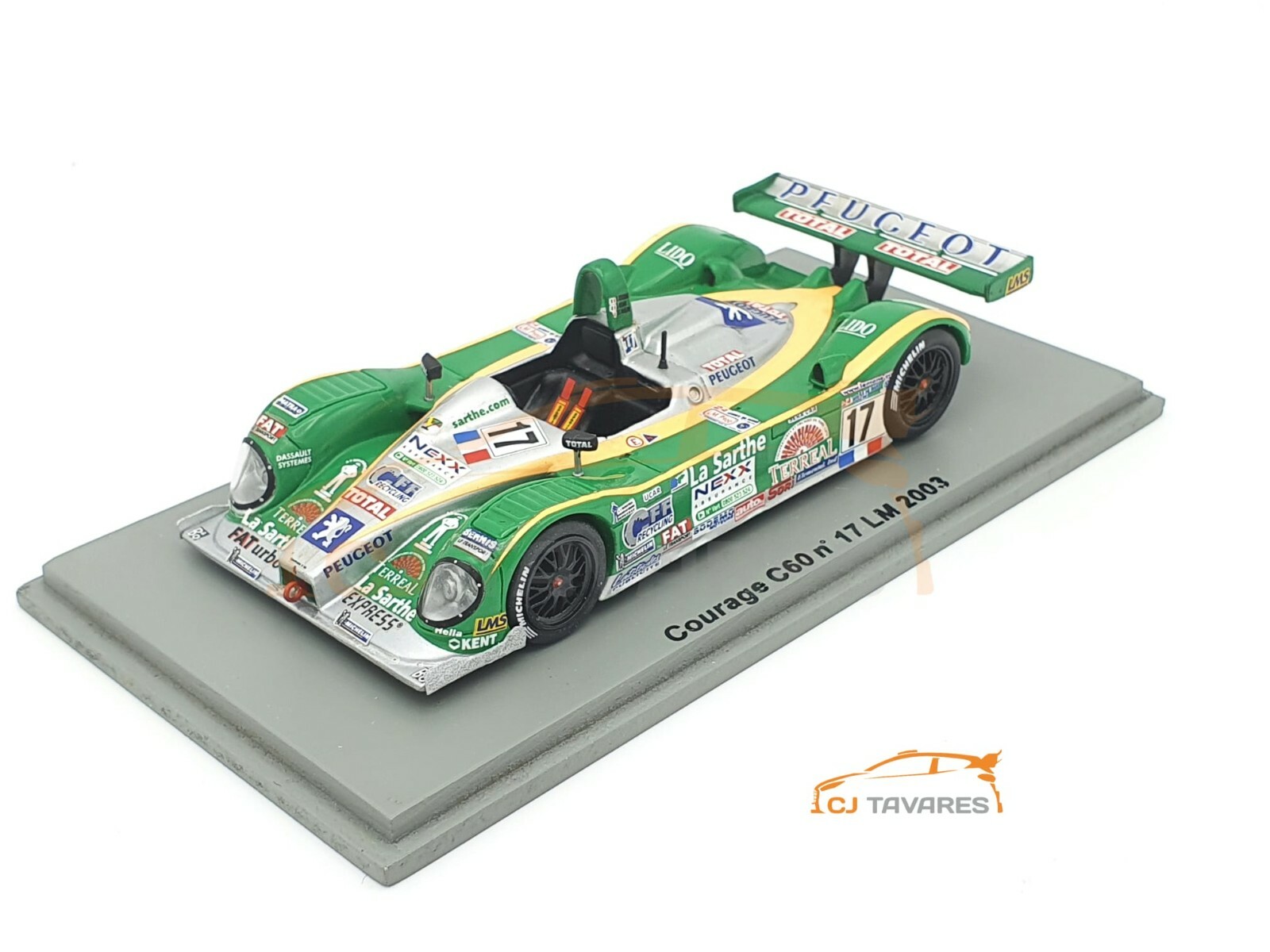 57-7586.jpg SPARK SCCG17 COURAGE C60 #17 J. C. BOULLION LE MANS 2003 1/43 - Image 1